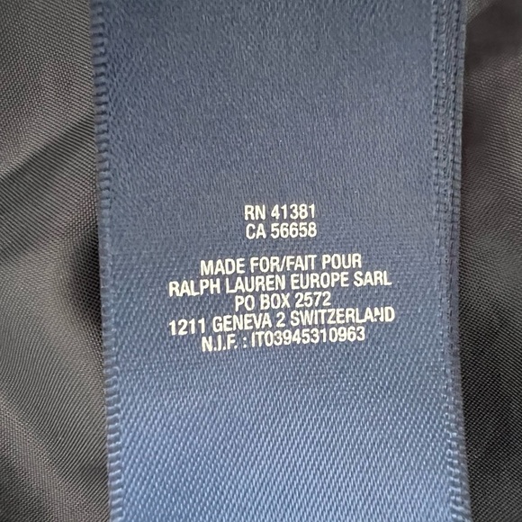 Ralph Lauren Blue Navy -Utility Jacket with Quilted Design Size 16 Girls - Picture 8 of 11